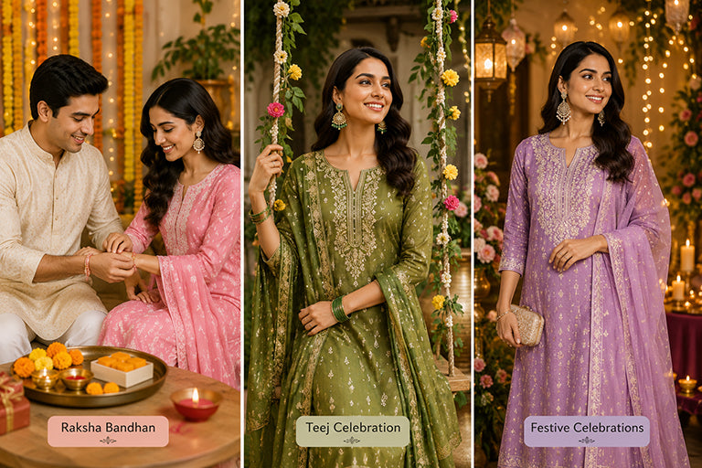 What to Wear for Raksha Bandhan, Teej & Festive Celebrations