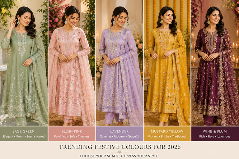 Trending Festive Colours for Women's Ethnic Wear in 2026