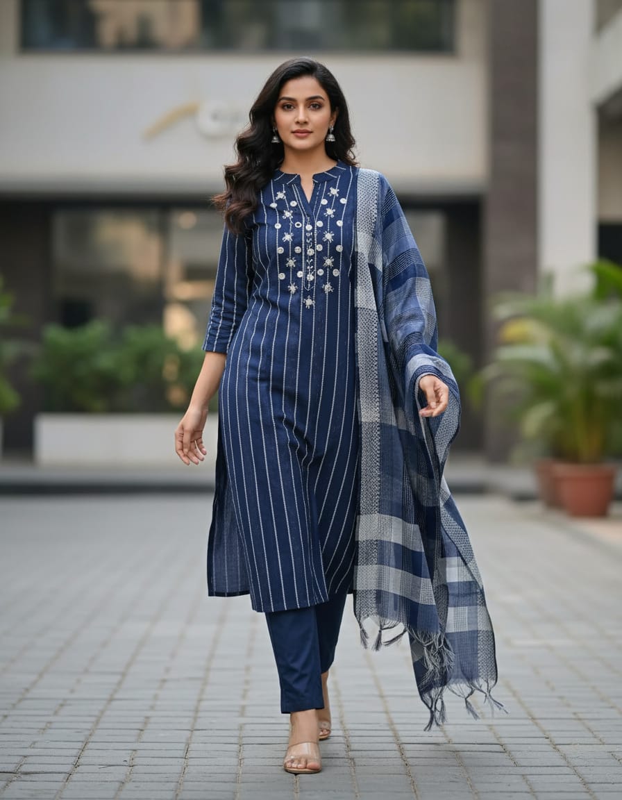 Poly cotton suit set
