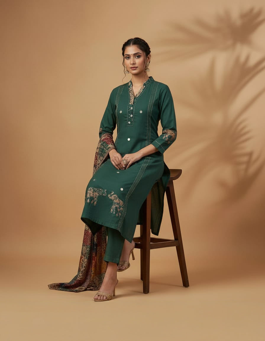 Rajisthani print suit set