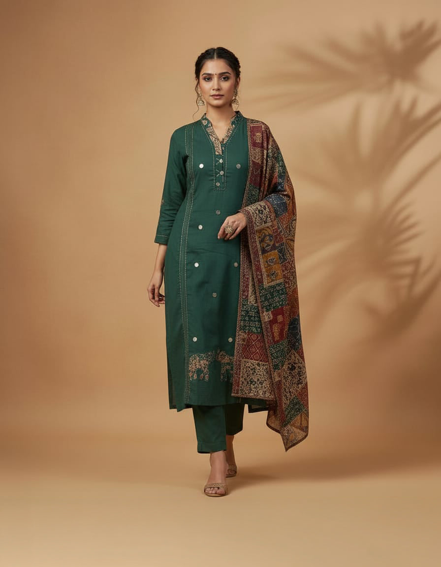 Rajisthani print suit set